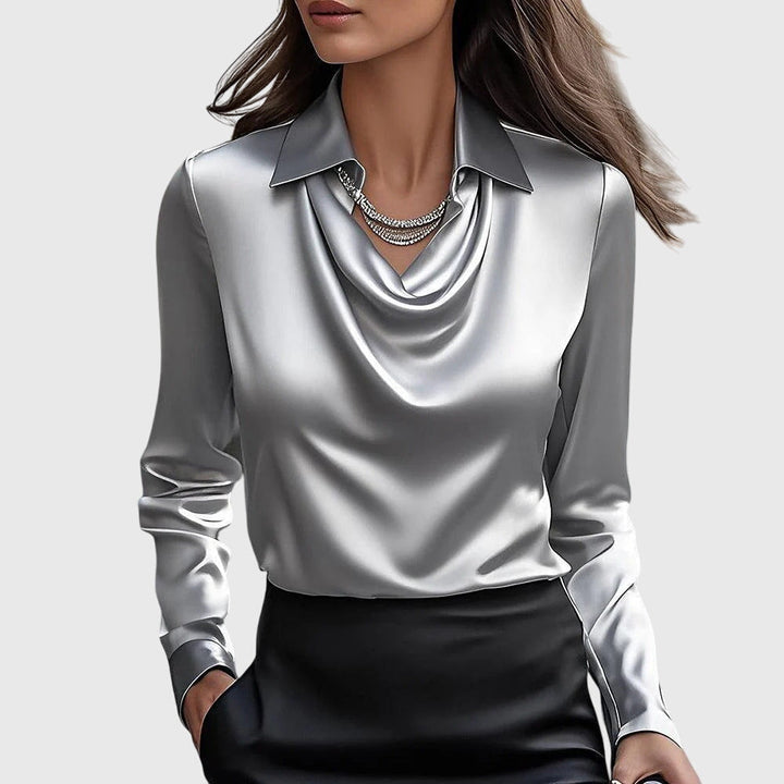 Poppy | Women’s Cowl Neck Long Sleeve Top