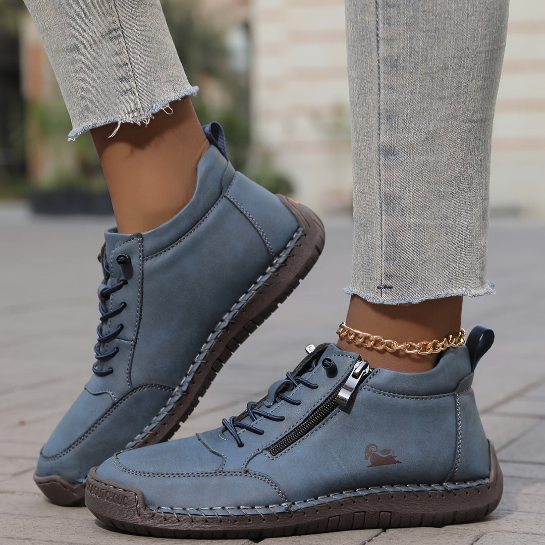 Clara | Women Spring Zip Up Walking Sneakers