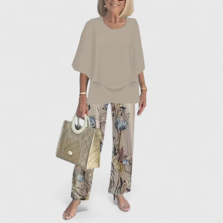 Anna | Women’s Printed Two Piece Pants Set