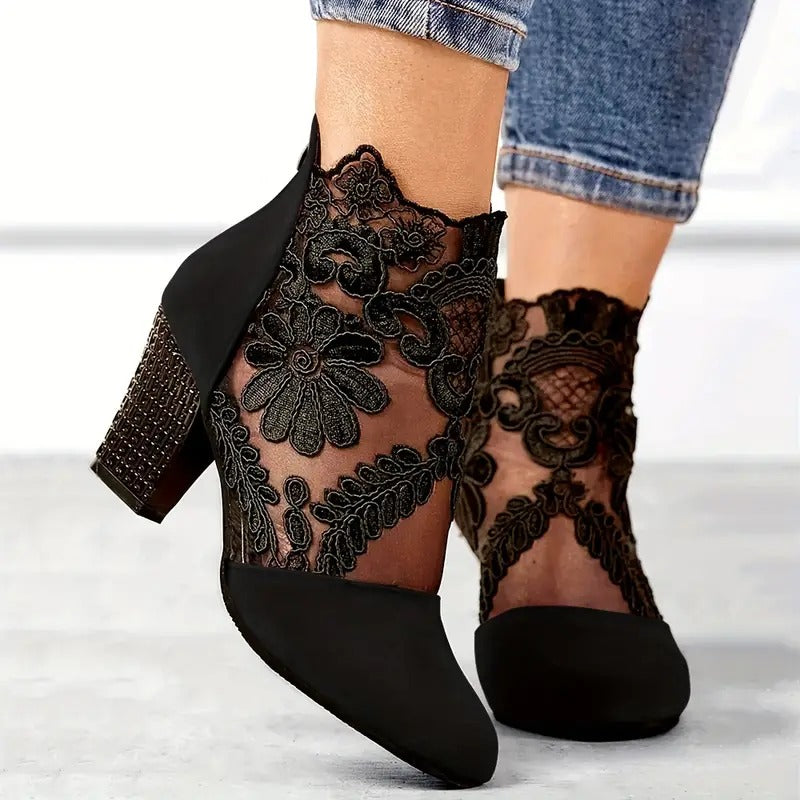 Charlotte | Women's White Heels