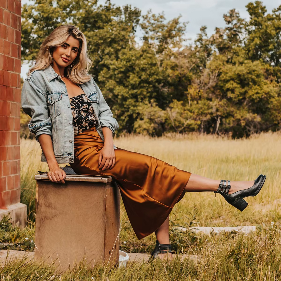 Tessa | Women’s Buckle Strap Block Heel Shoes