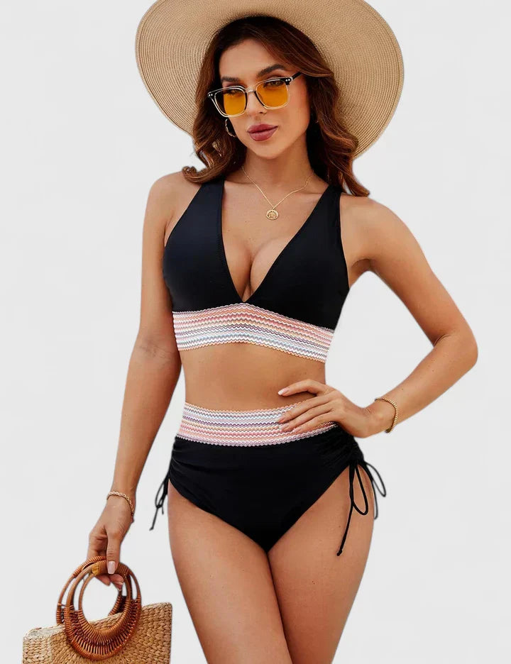 Lily | Women’s High-Waisted Bikini Swimsuit Set