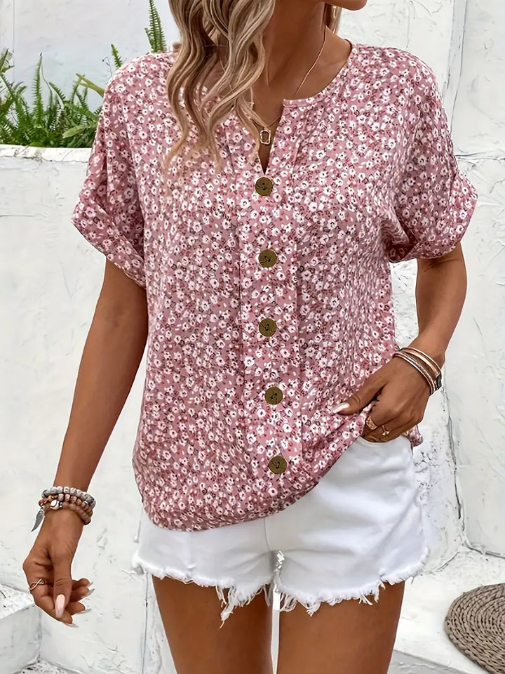 Taylor | Women Chic Floral Summer Print Blouse