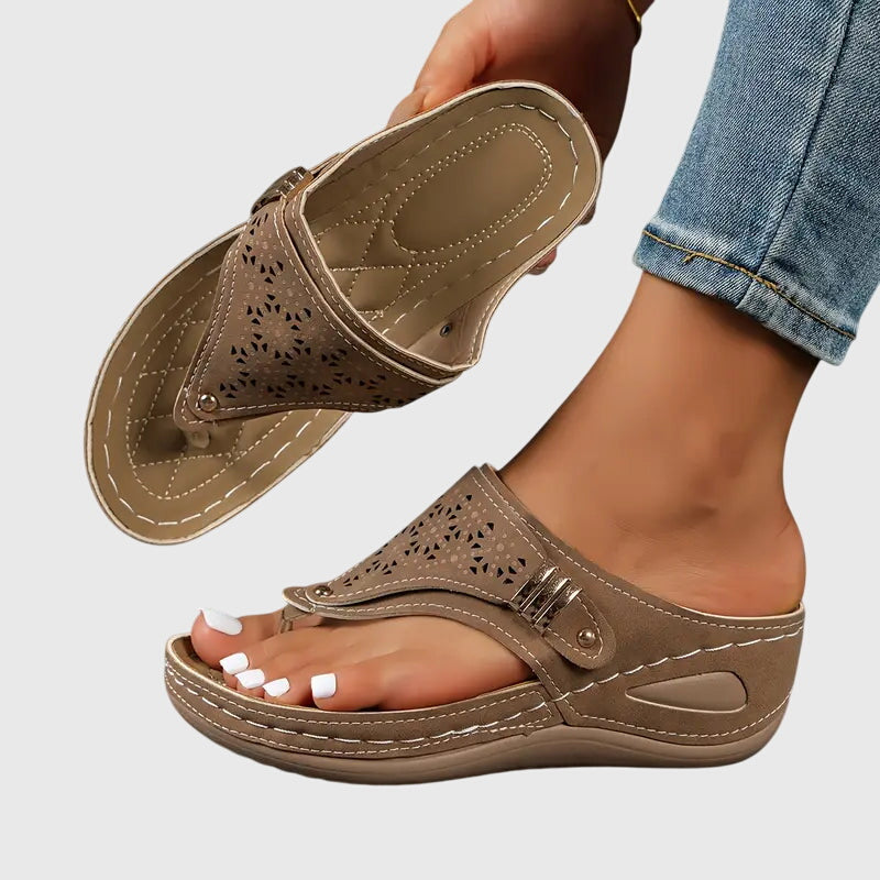 Ivy | Womens Slip On Flat Sandals