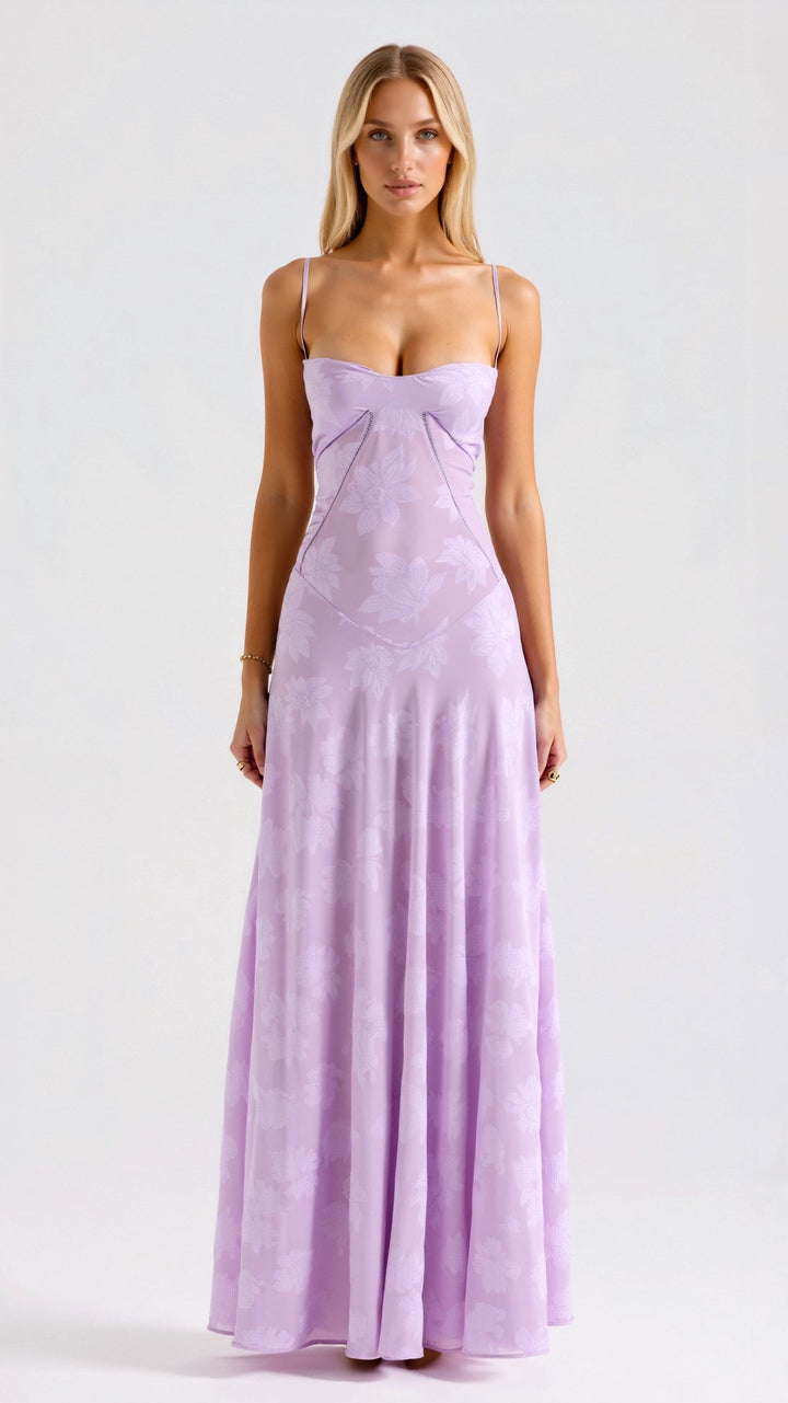 Amelia | Women’s Wedding Guest Slip Maxi Dress