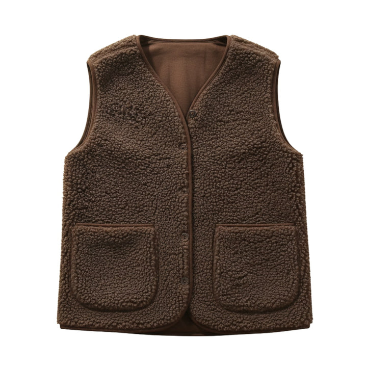 Emily | Women’s Spring Casual Warm Sherpa Vest