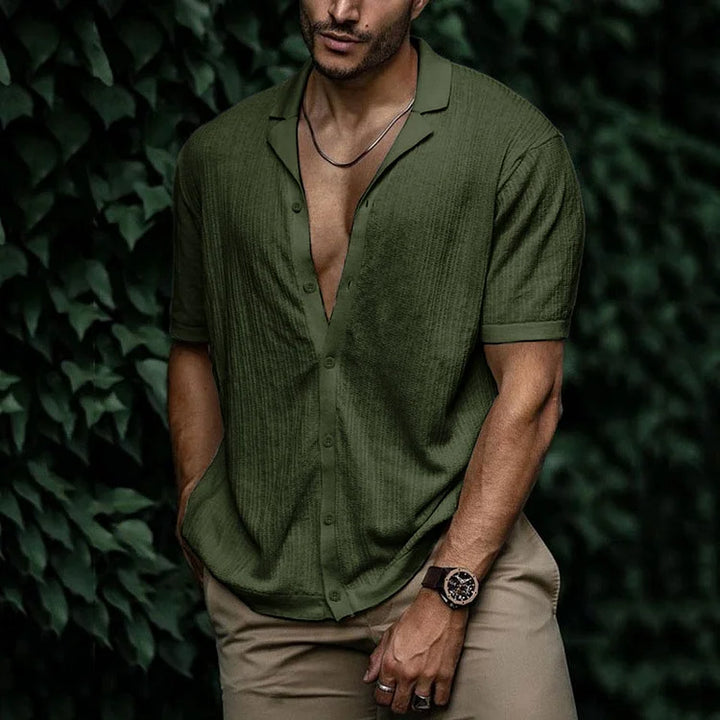 Brandon | Men Casual Short Sleeve Button Shirt