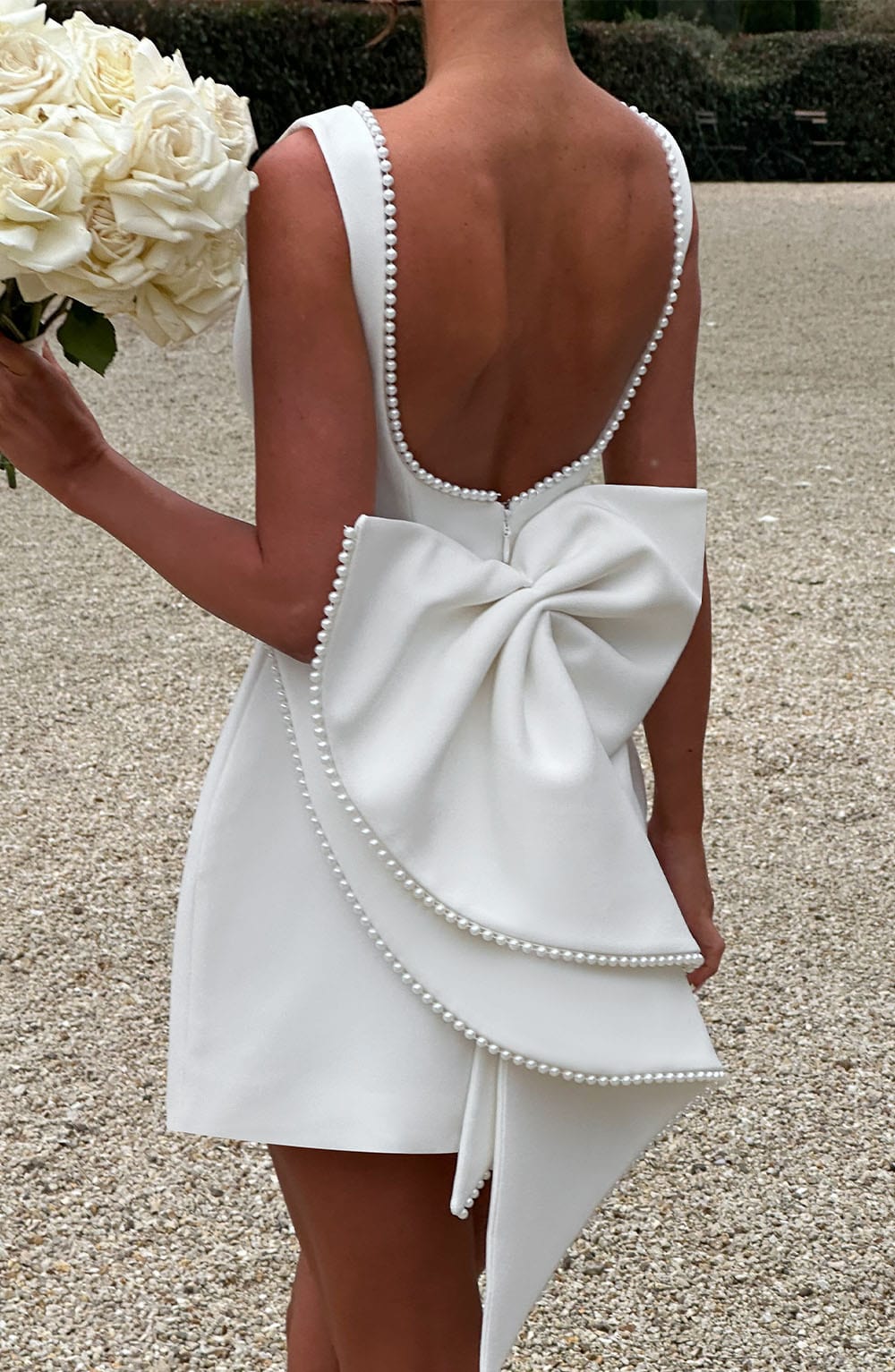 Catherine | Women's Wedding Guest Structured Mini Dress