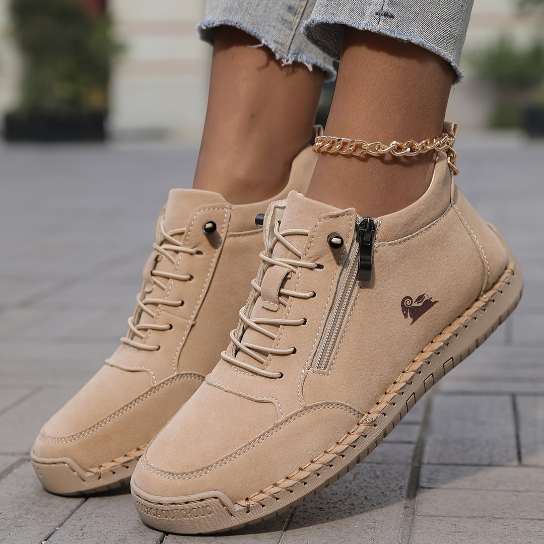 Clara | Women Spring Zip Up Walking Sneakers