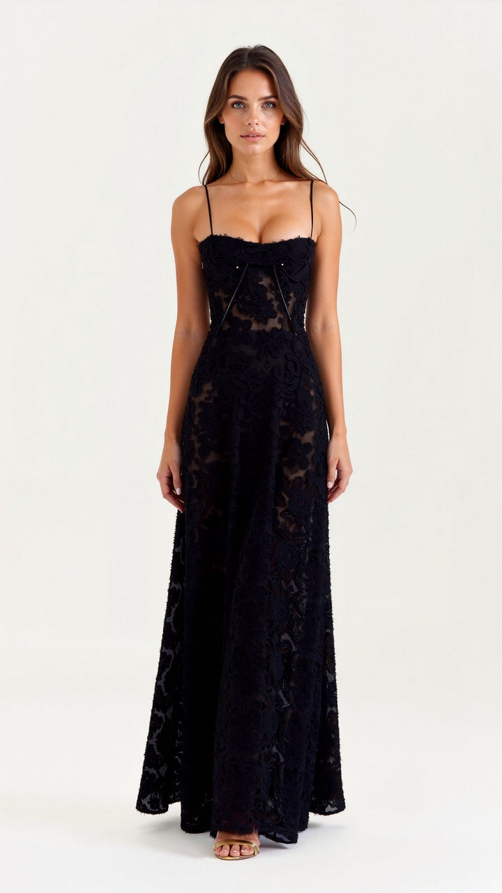 Amelia | Women’s Wedding Guest Slip Maxi Dress