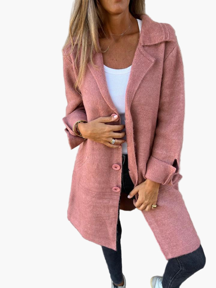 Lauren | Women’s Cozy Oversized Button-Down Trench Coat