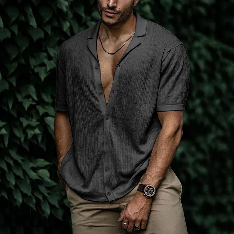 Brandon | Men Casual Short Sleeve Button Shirt