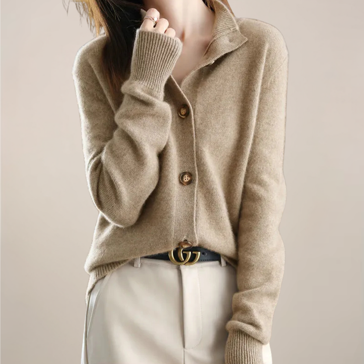 Poppy | Women Spring Collared Button Cardigan