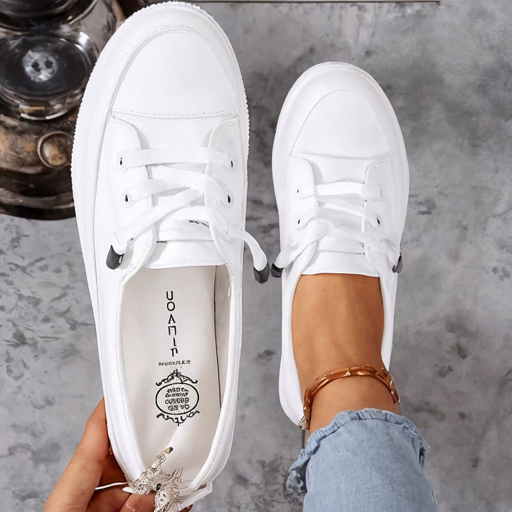 Daisy | Womens Minimal Lace Up Sneakers