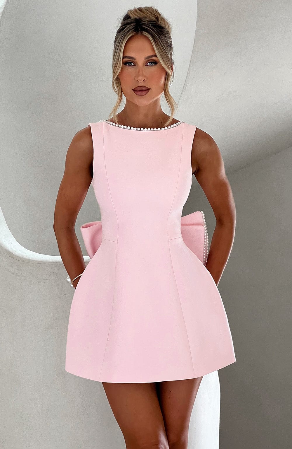 Catherine | Women's Wedding Guest Structured Mini Dress