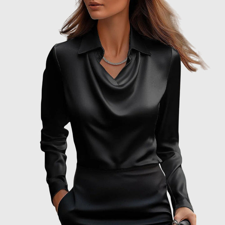 Poppy | Women’s Cowl Neck Long Sleeve Top