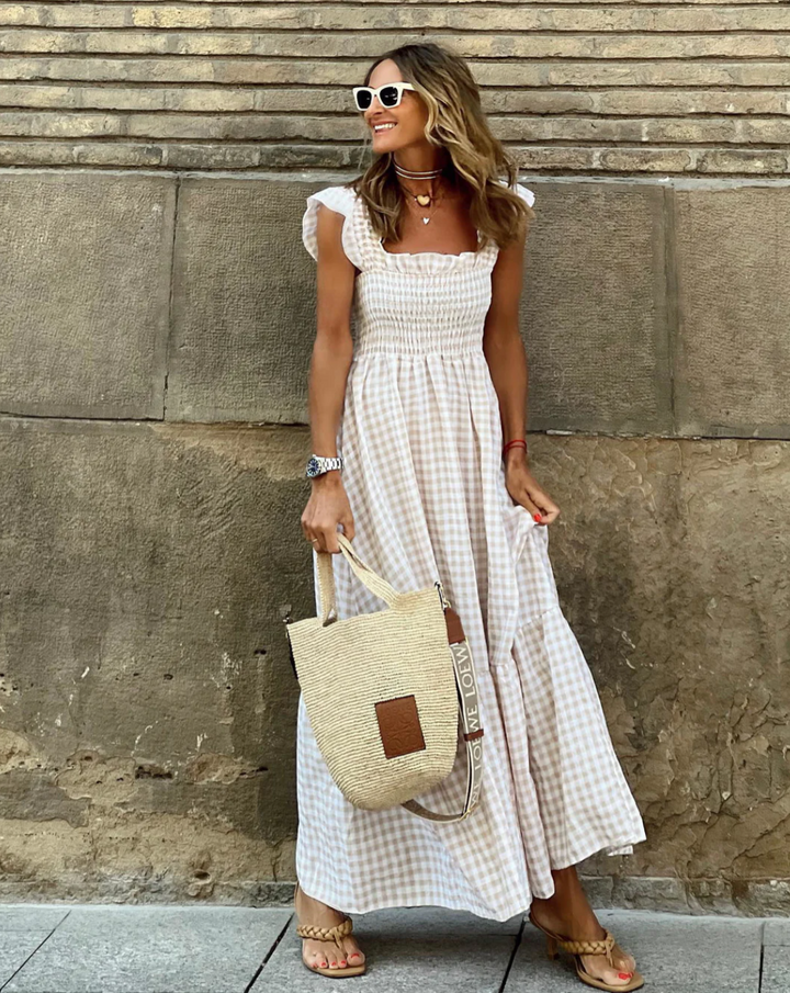 Abigail | Women’s Smocked Casual Events Maxi Dress