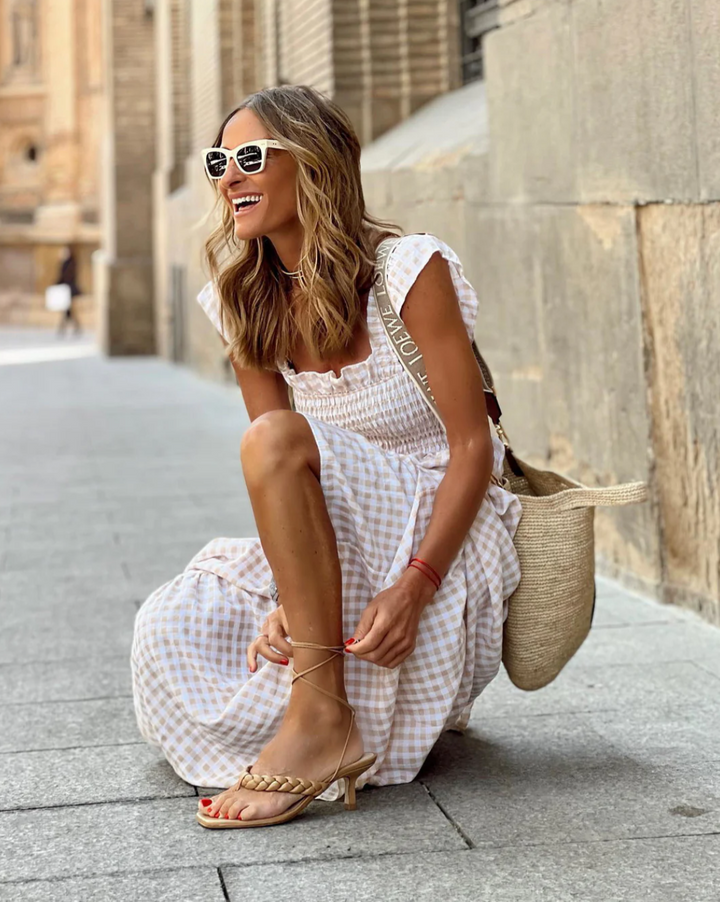 Abigail | Women’s Smocked Casual Events Maxi Dress