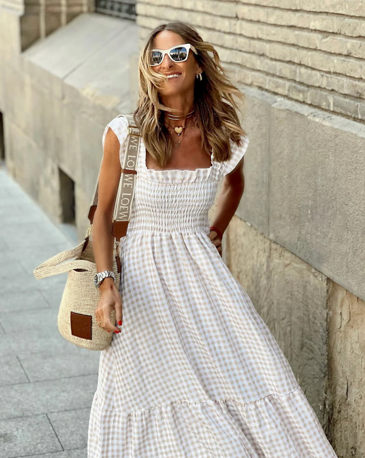 Abigail | Women’s Smocked Casual Events Maxi Dress
