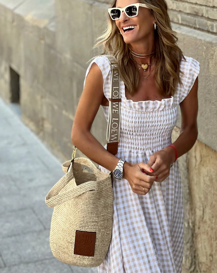 Abigail | Women’s Smocked Casual Events Maxi Dress