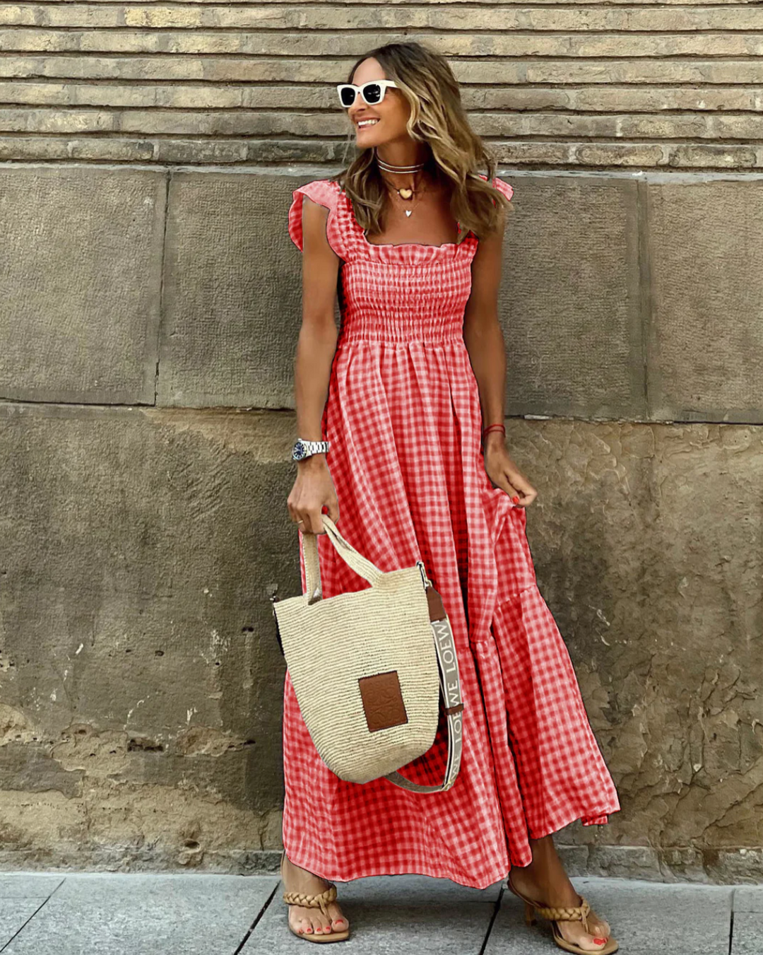 Abigail | Women’s Smocked Casual Events Maxi Dress