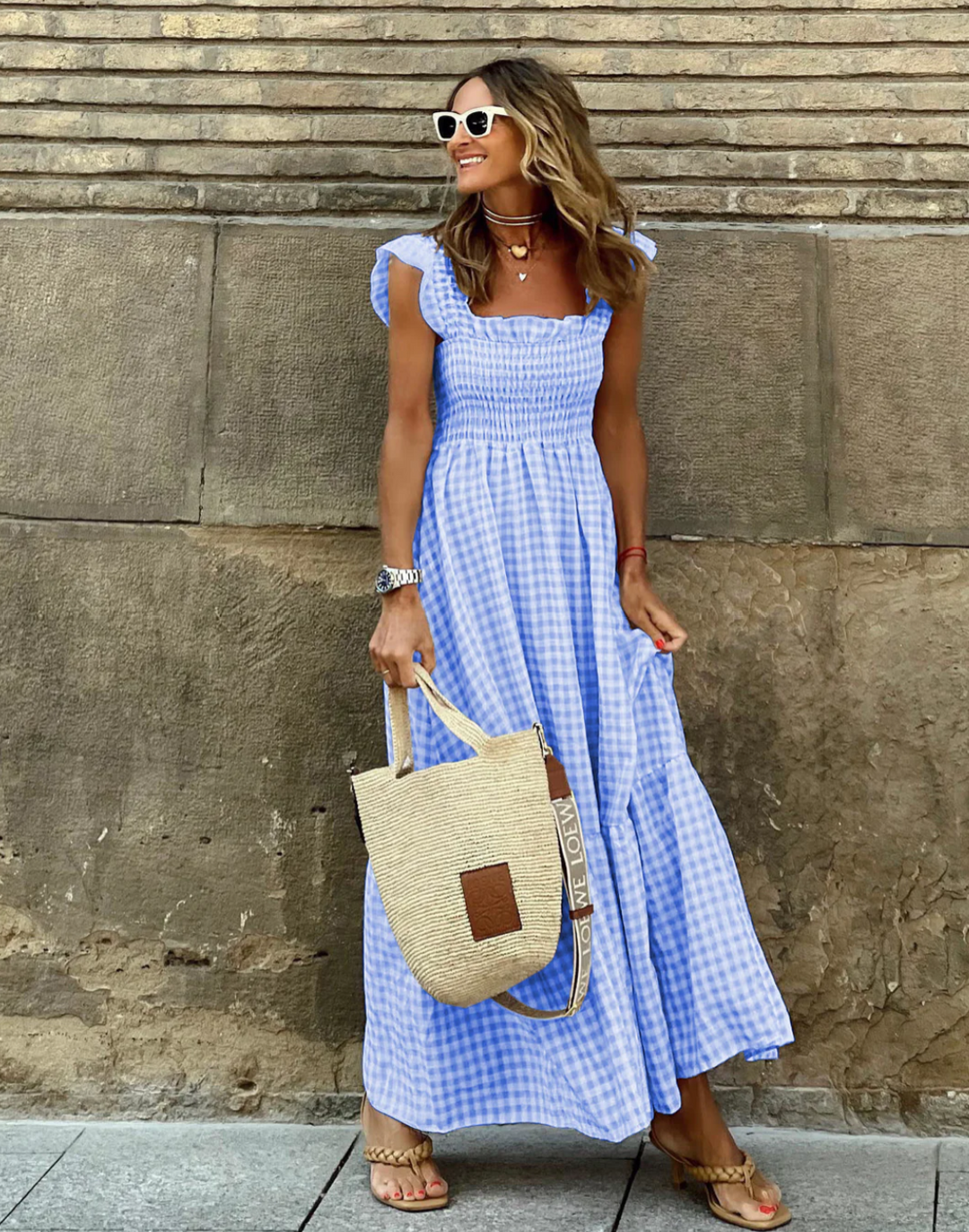 Abigail | Women’s Smocked Casual Events Maxi Dress