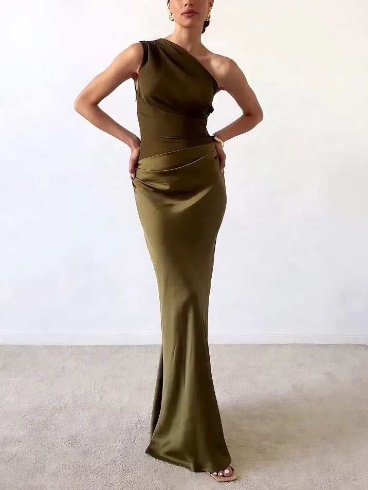 Scarlett | Women’s One Shoulder Maxi Party Dress