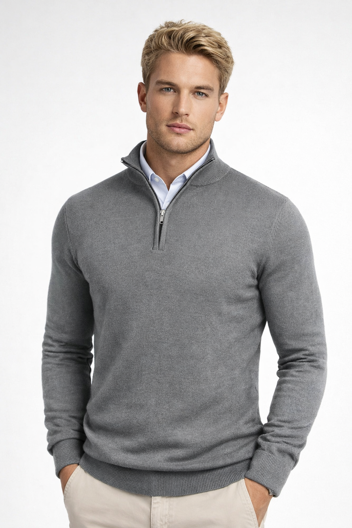 Christopher | Men Half Zip High Neck Sweater