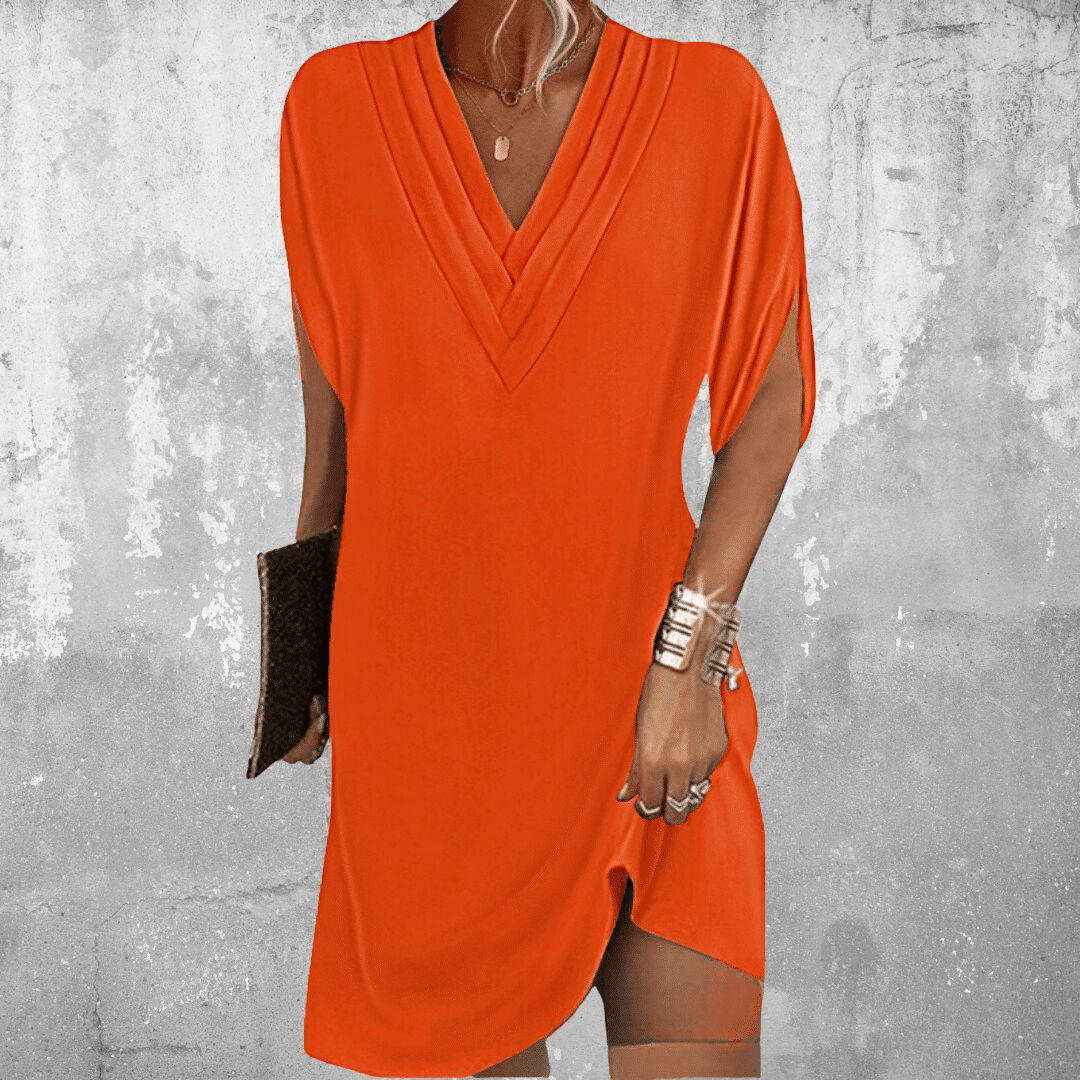 Bella | Women’s Relaxed V Neck Mini Dress
