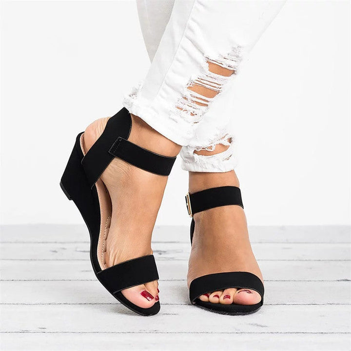 Chloe  | Women's Spring Ankle Strap Wedge Sandals