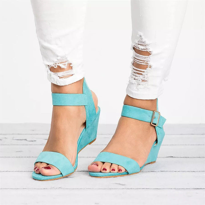 Chloe  | Women's Spring Ankle Strap Wedge Sandals