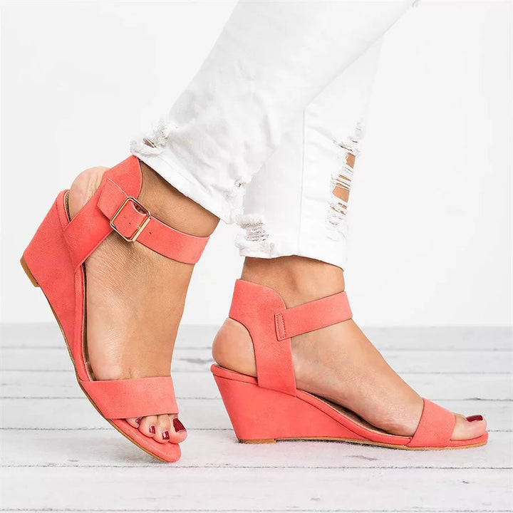 Chloe  | Women's Spring Ankle Strap Wedge Sandals