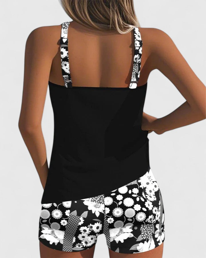 Grace | Women’s Floral Print Tankini Swimsuit