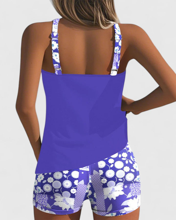Grace | Women’s Floral Print Tankini Swimsuit