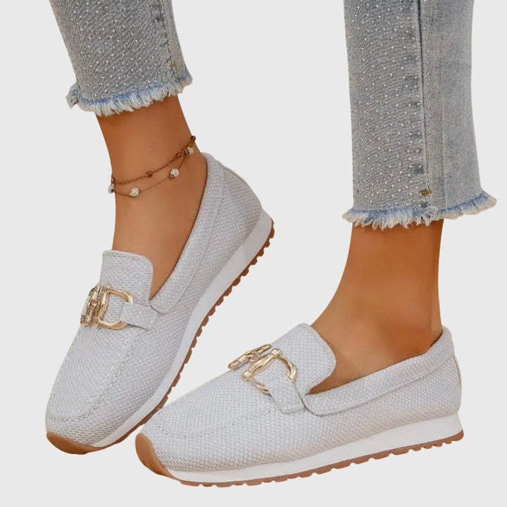 Audrey | Women’s Orthopedic Metal Accent Slip On Loafers