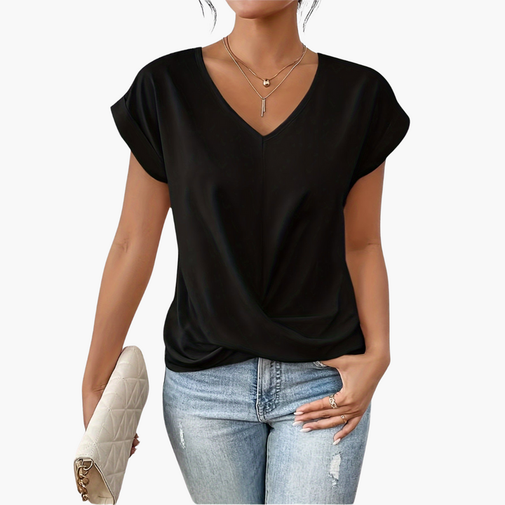 Elizabeth | Women Spring V Neck Drape Top
