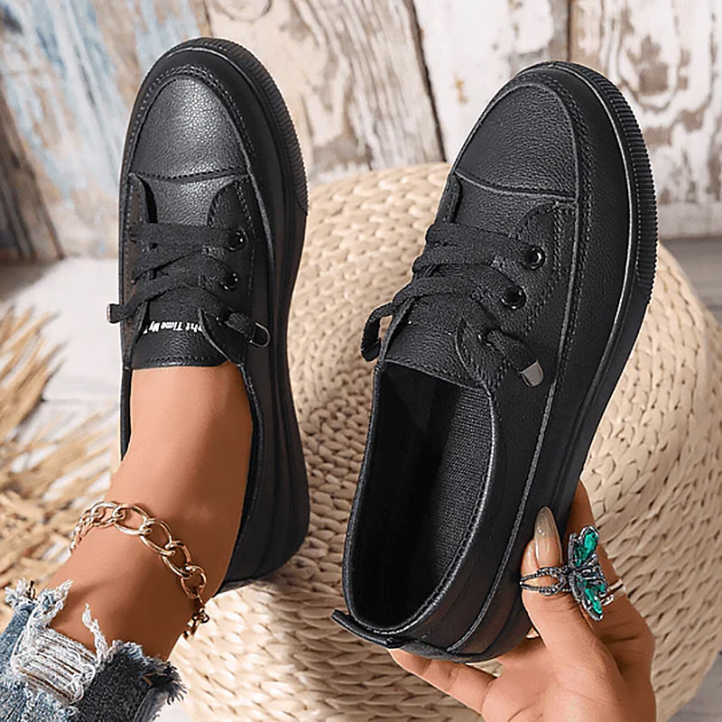 Daisy | Womens Minimal Lace Up Sneakers