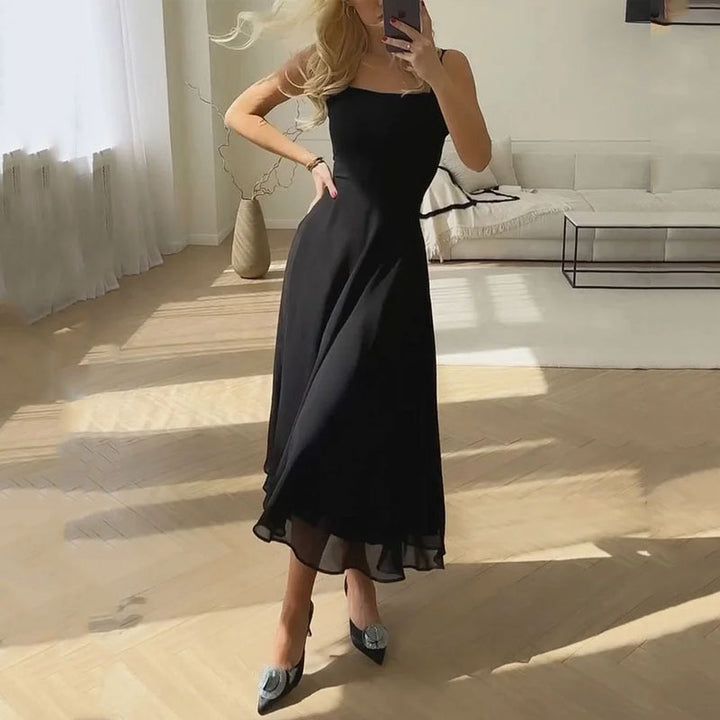 Faith | Women Wedding Guest Elegant Square Midi Dress
