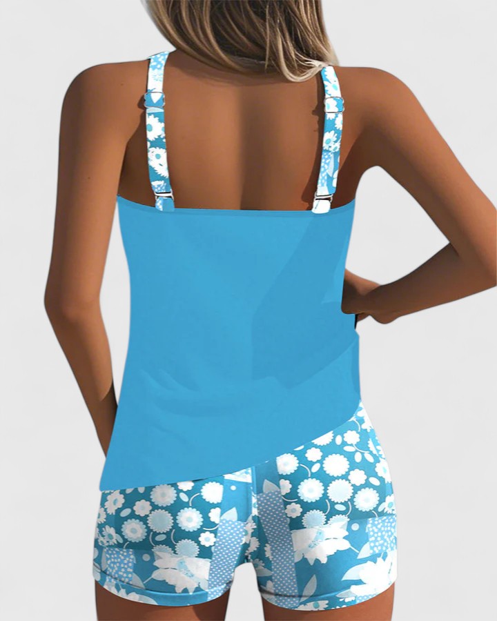 Grace | Women’s Floral Print Tankini Swimsuit