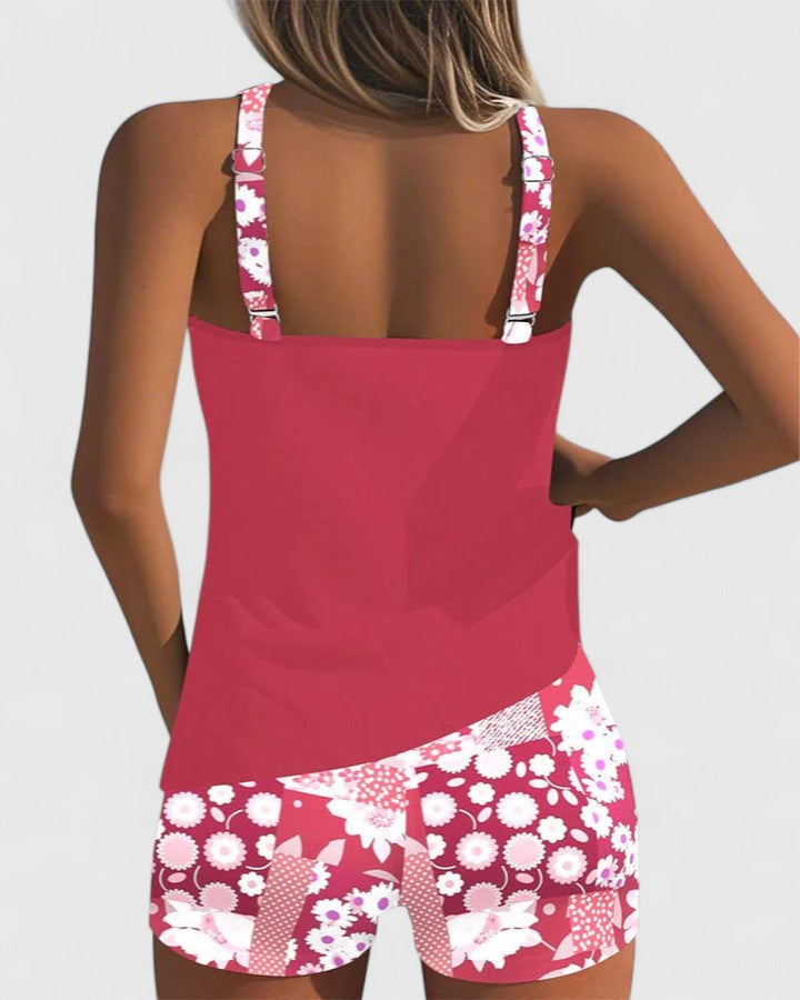 Grace | Women’s Floral Print Tankini Swimsuit