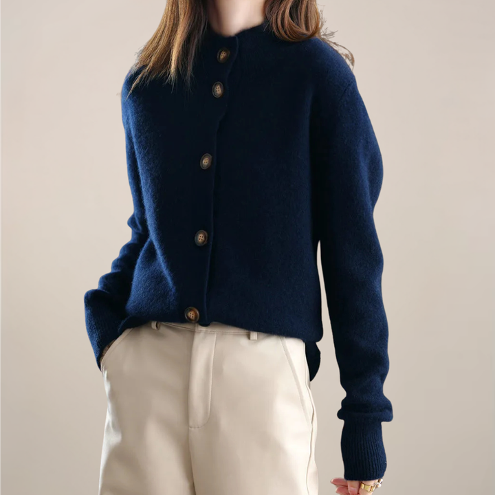 Poppy | Women Spring Collared Button Cardigan