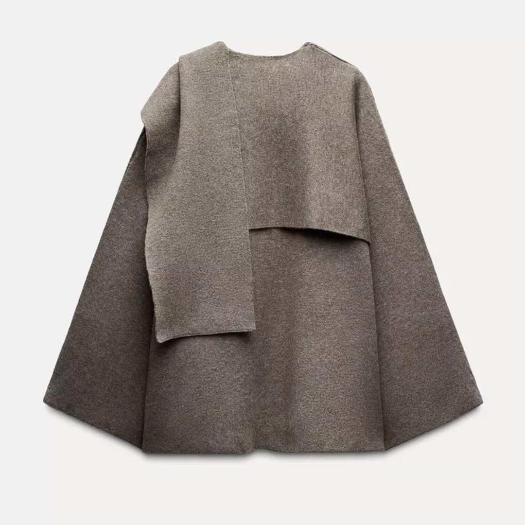 Paige | Women Elegant Draped Cape Coat