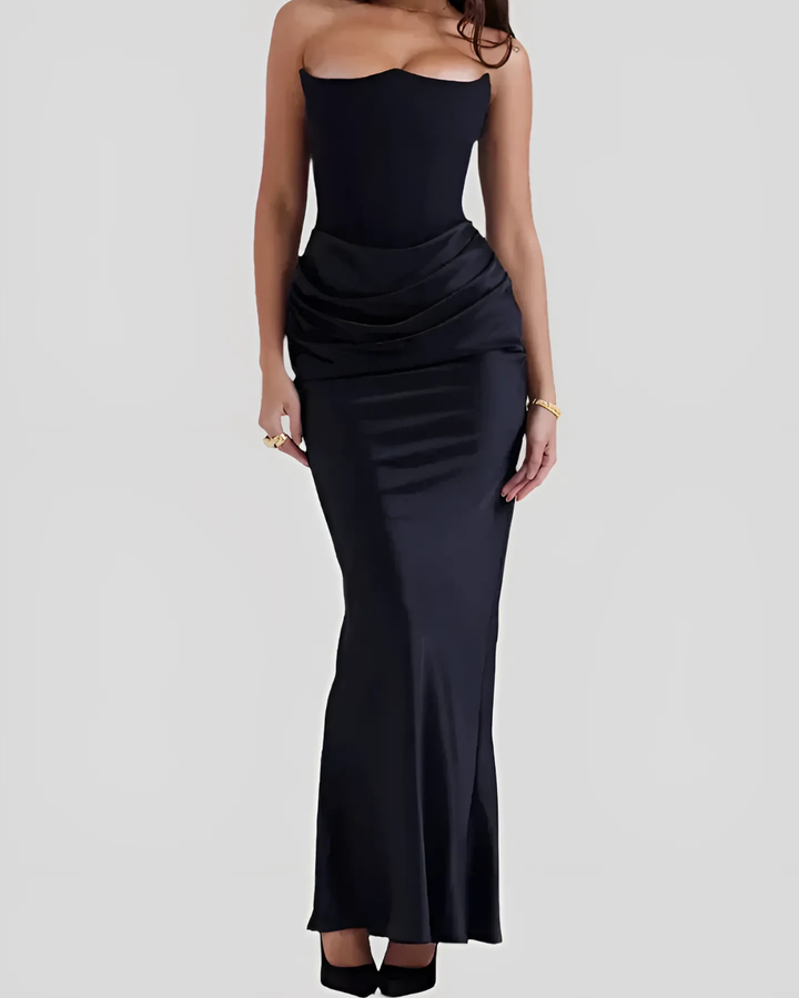 Lauren | Women’s Wedding Guest Draped Maxi Dress
