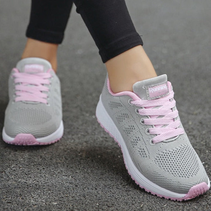 Elizabeth | Womens Lace Up Casual Walking Sneakers