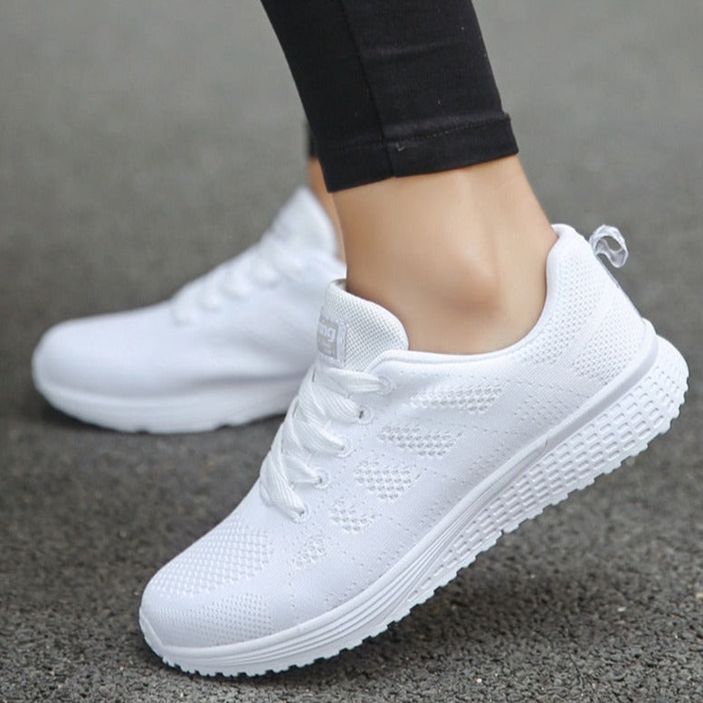 Elizabeth | Womens Lace Up Casual Walking Sneakers
