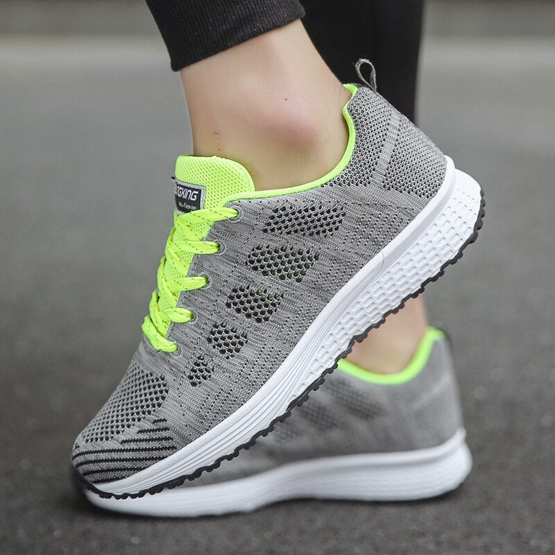 Elizabeth | Womens Lace Up Casual Walking Sneakers