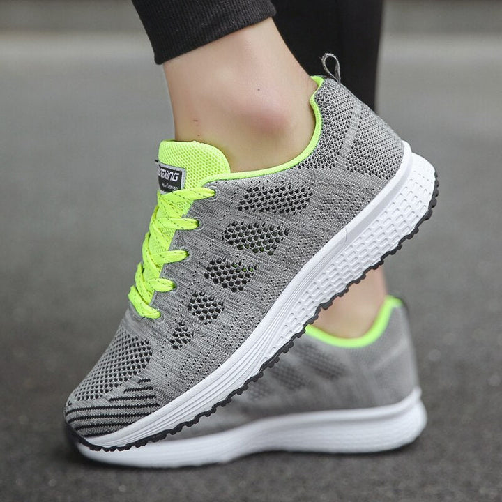 Elizabeth | Womens Lace Up Casual Walking Sneakers