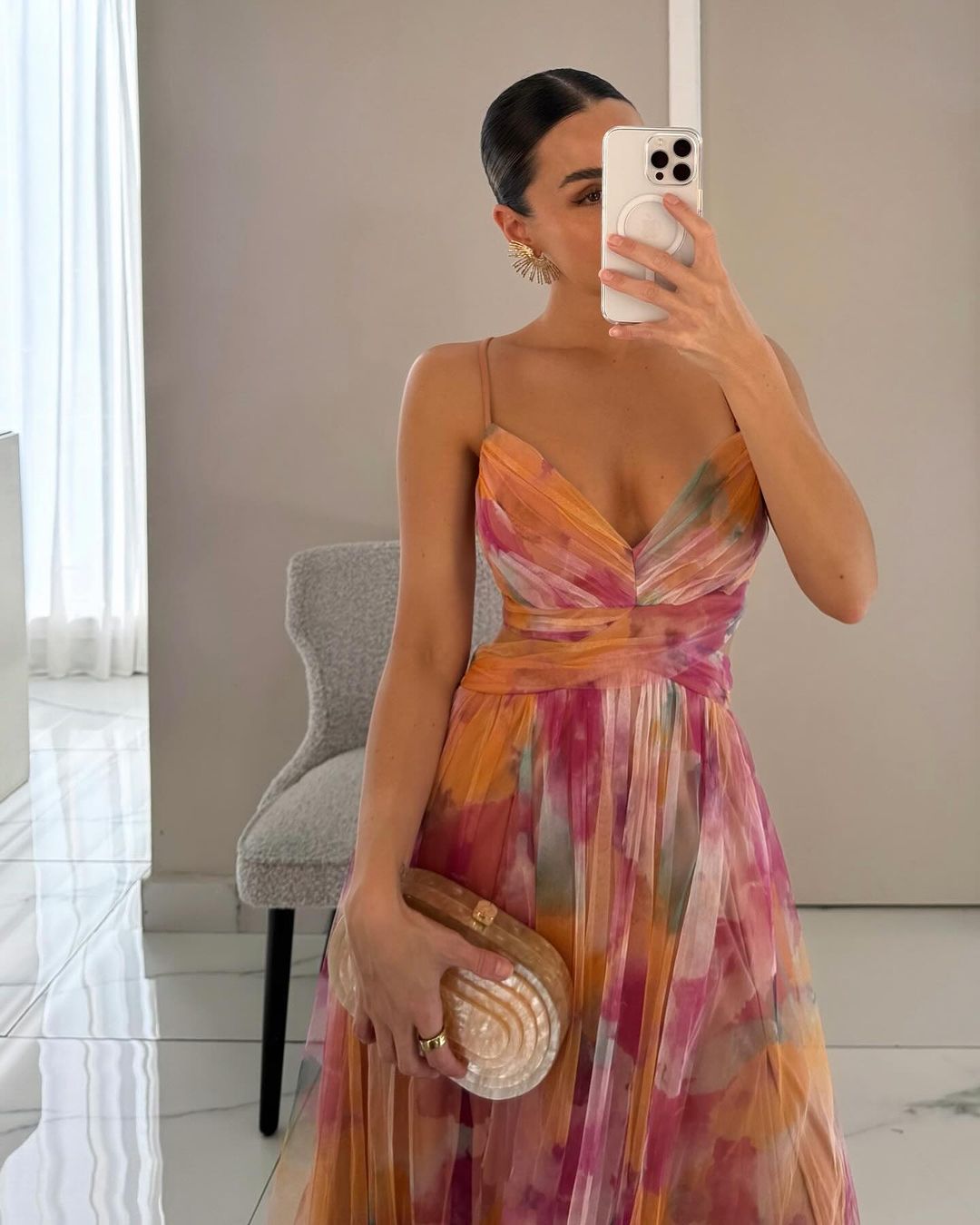 Alice | Women’s Printed Spaghetti Strap Maxi Dress