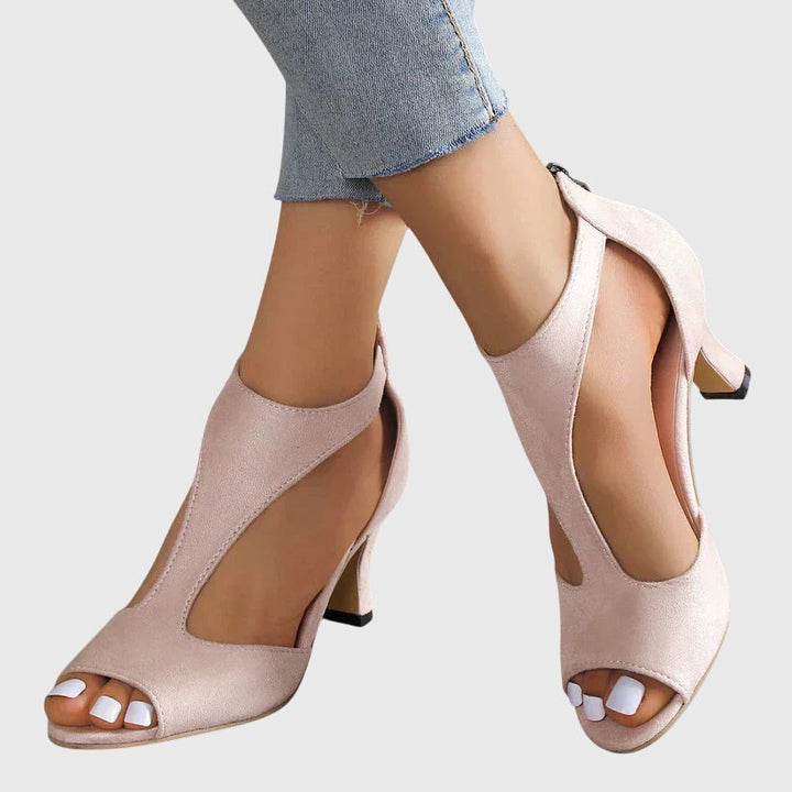 Anna | Women Spring Cutout Open Toe Heels