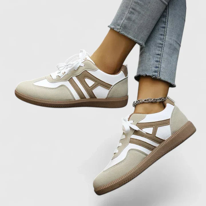 Bianca | Womens Retro Lace Up Sneakers